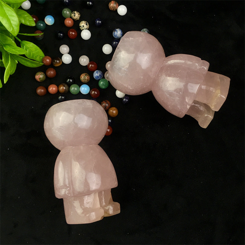 Hot Sale Large Natural Healing Gemstone Craft Rose Quartz Crystal Model For Home Decoration