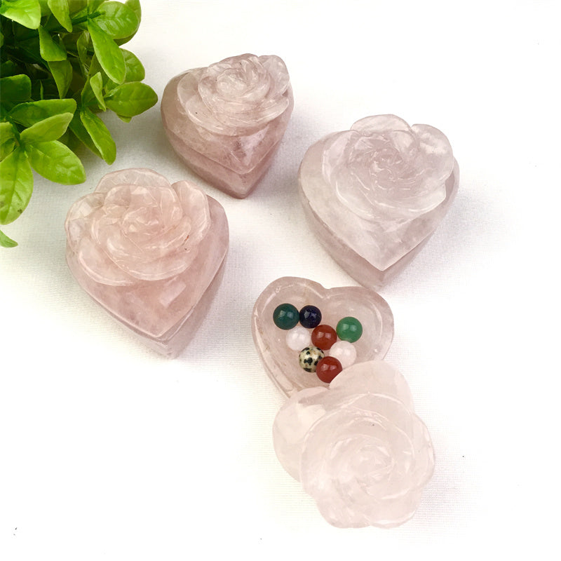Wholesale Natural Healing Heart Jewelry storage box for decoration
