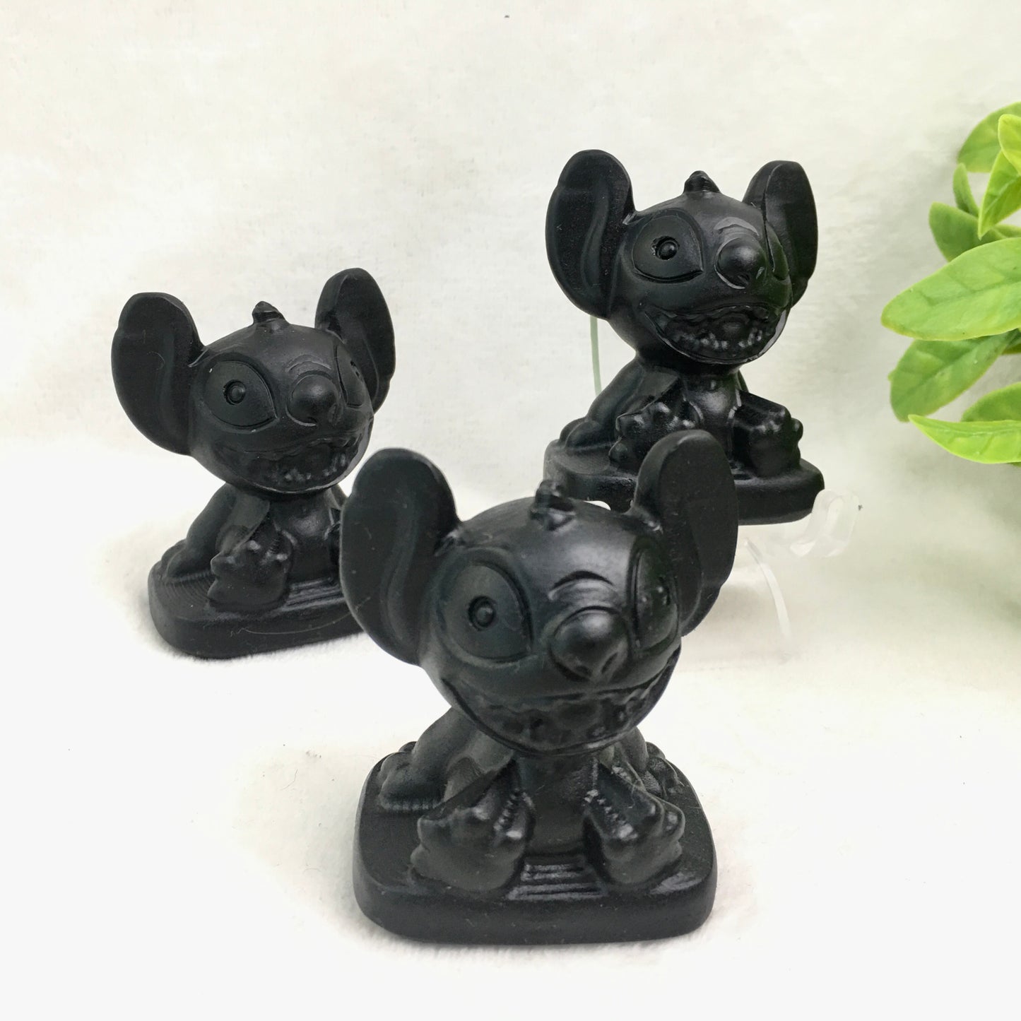 Wholesale high quality reiki naturalcrystal Black obsidian carving Collection for decoraiotion