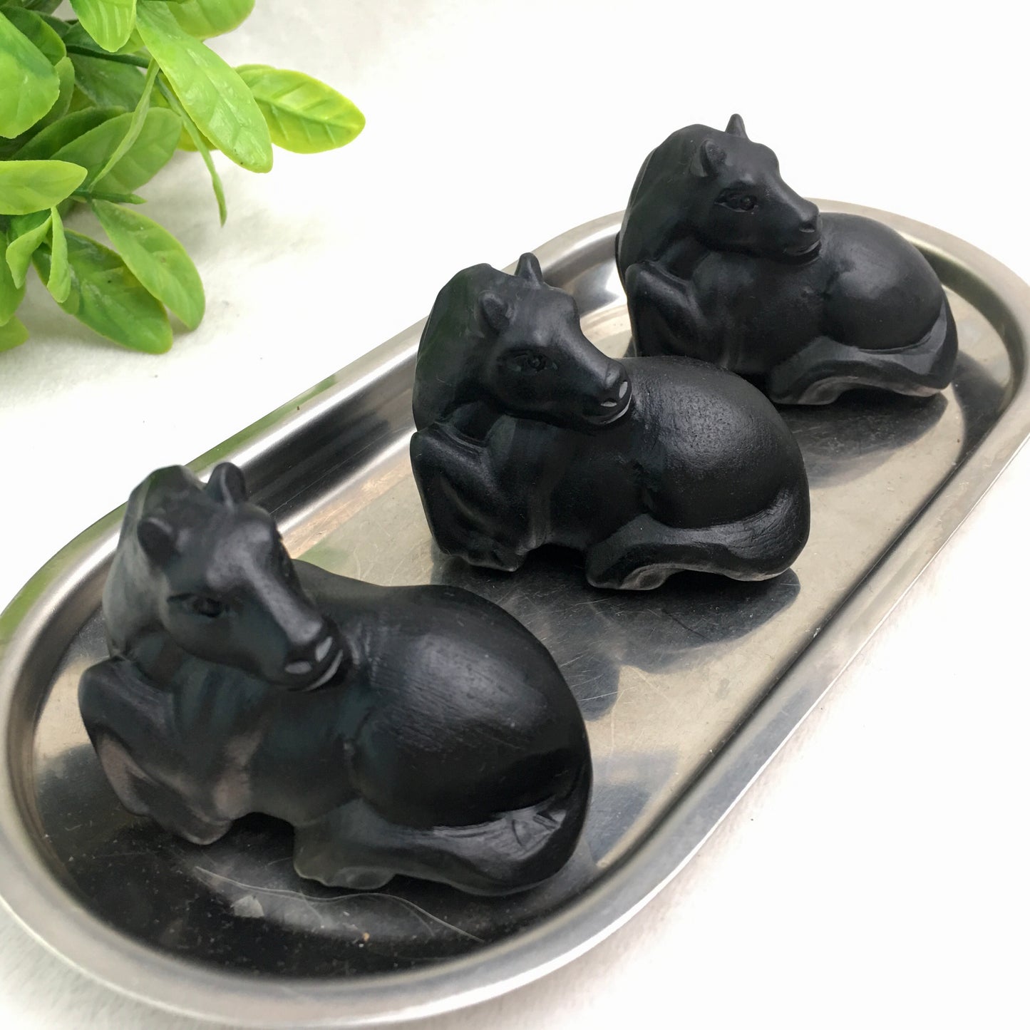 Wholesale high quality reiki naturalcrystal Black obsidian carving Collection for decoraiotion