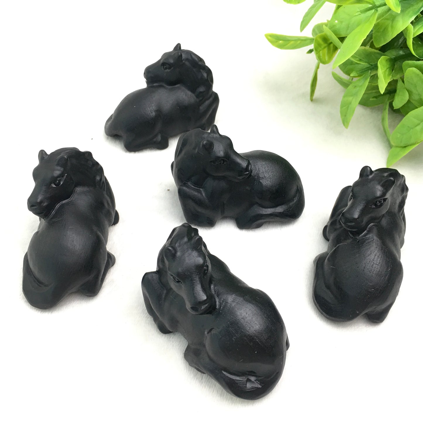 Wholesale high quality reiki naturalcrystal Black obsidian carving Collection for decoraiotion