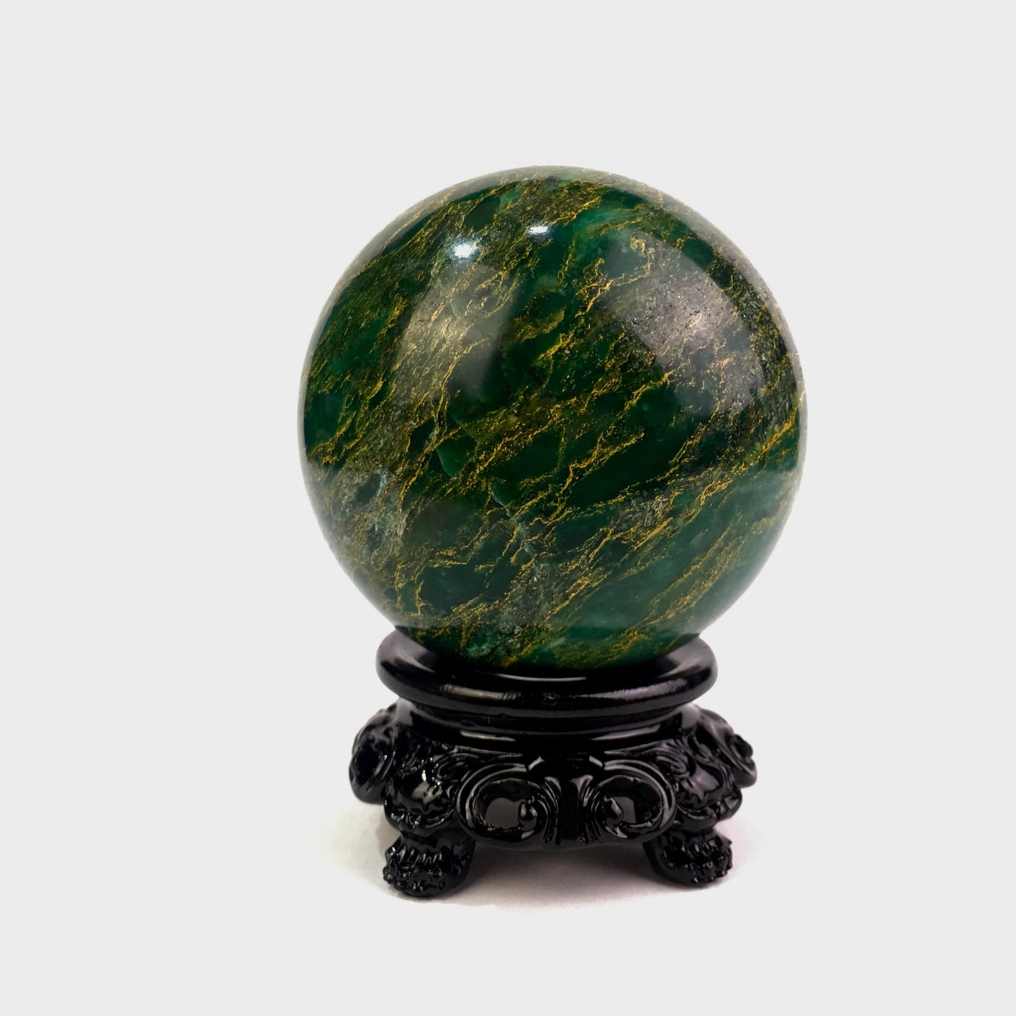 Wholesale natural quartz emerald sphere for decoration 1kg