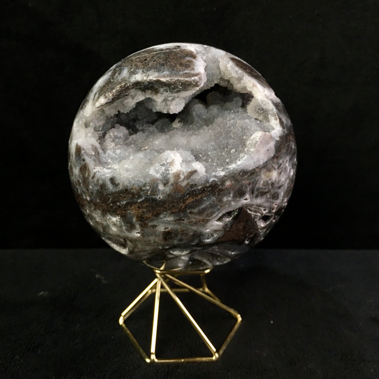Wholesale natural quartz druzy sphalerite sphere for decoration 1kg