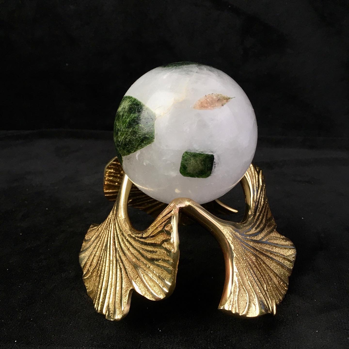 Wholesale Natural Healing Green tourmaline sphere for decoration 1kg