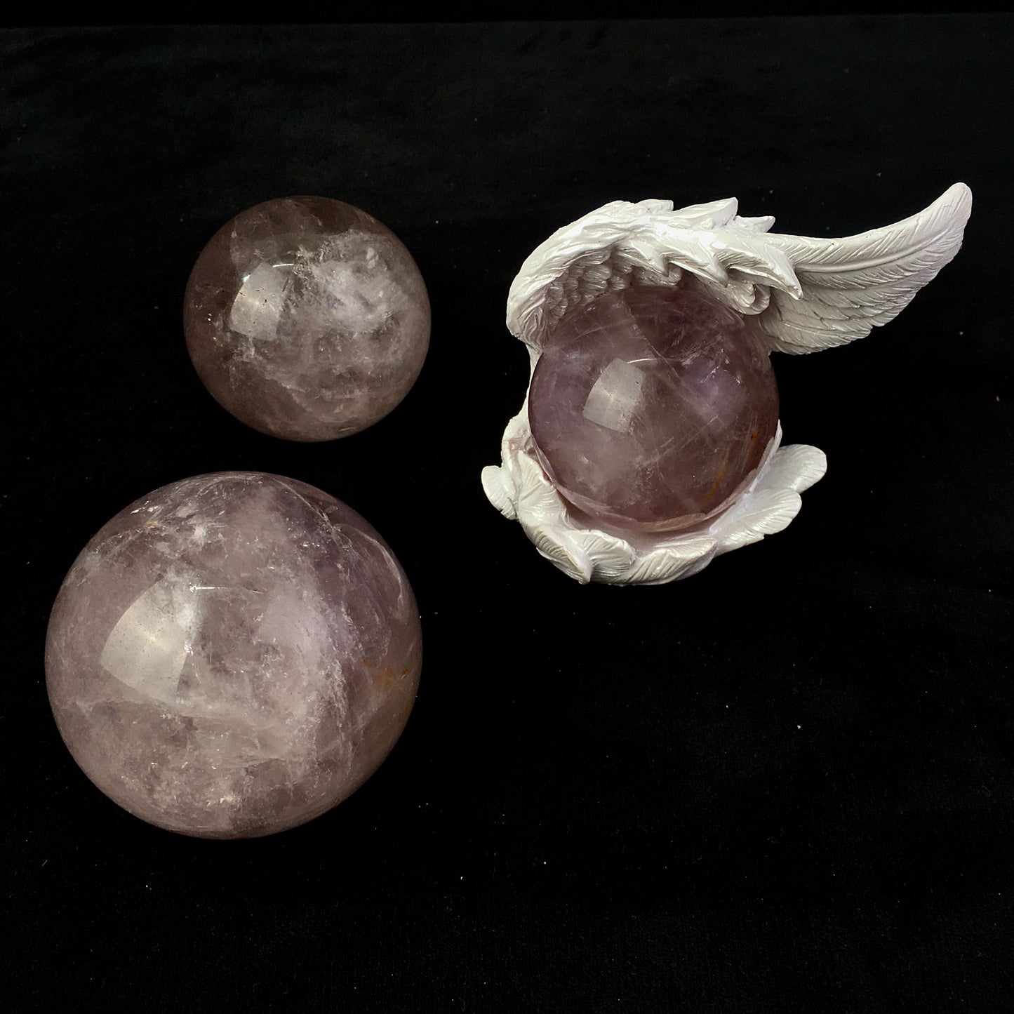 Wholesale Natural Healing Crystal Smoky Amethyst Sphere for Decoration 1kg
