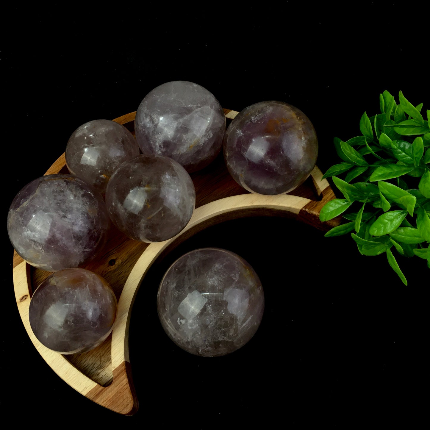 Wholesale Natural Healing Crystal Smoky Amethyst Sphere for Decoration 1kg