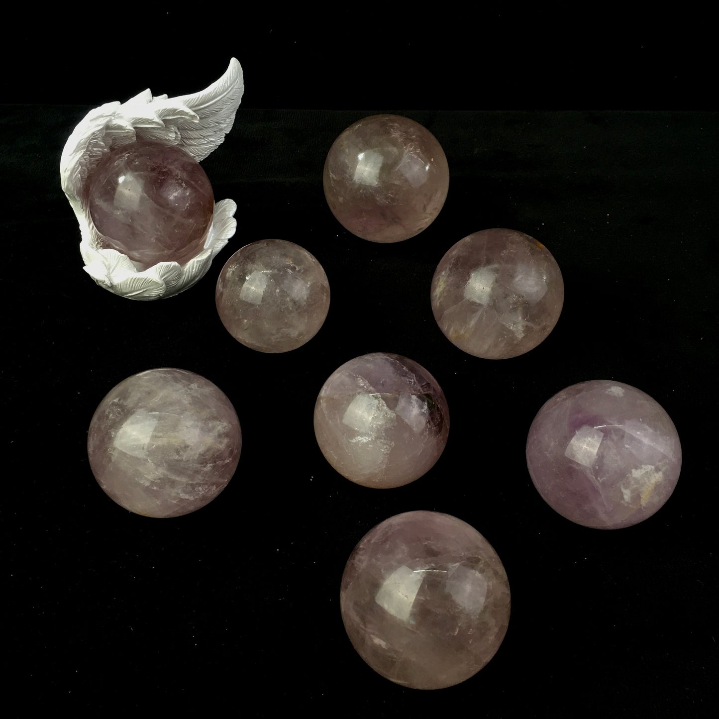 Wholesale Natural Healing Crystal Smoky Amethyst Sphere for Decoration 1kg