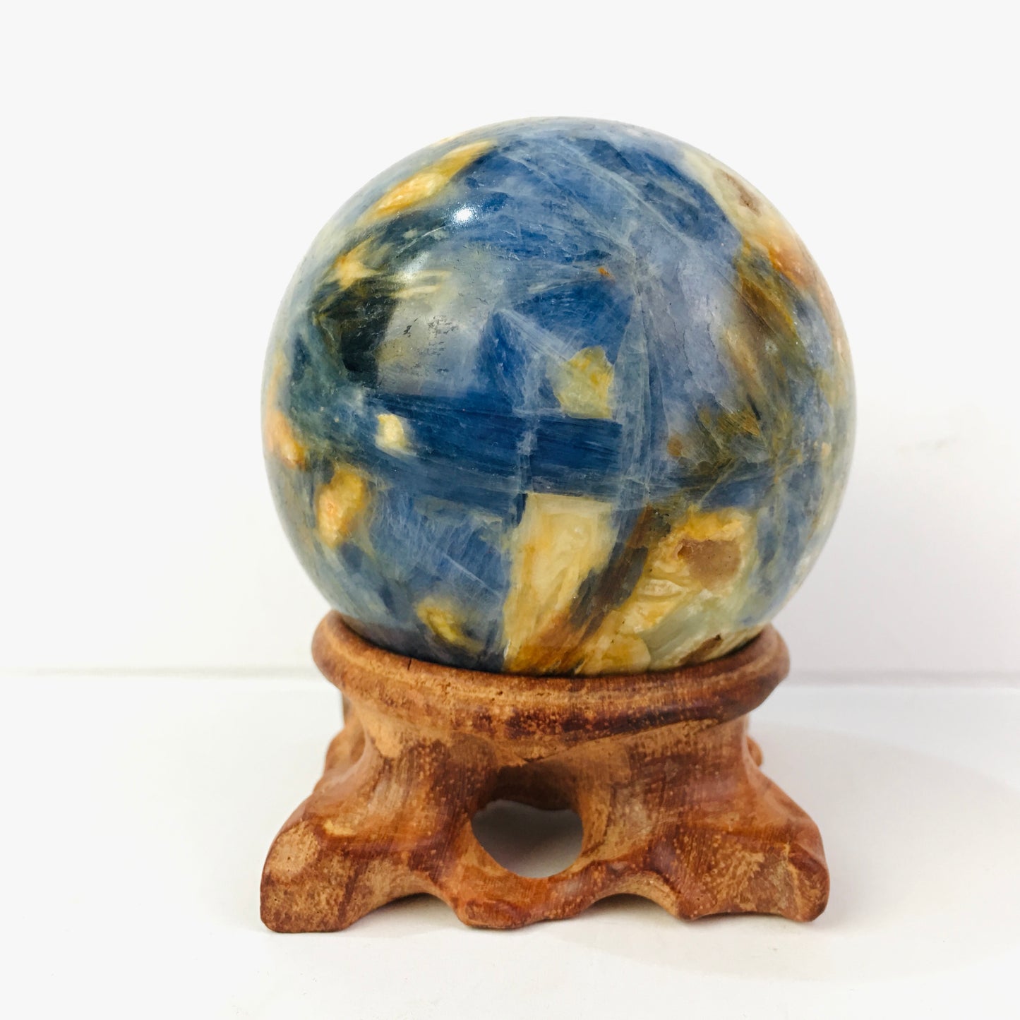 Wholesale Natural Healing kyanite sphere for decoration 1kg