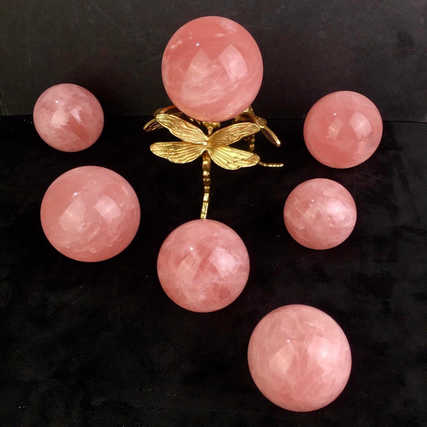 Natural Rose Quartz Sphere Crystal Hand Carved Starlight Crystal Ball Sphere carving for healing 1kg