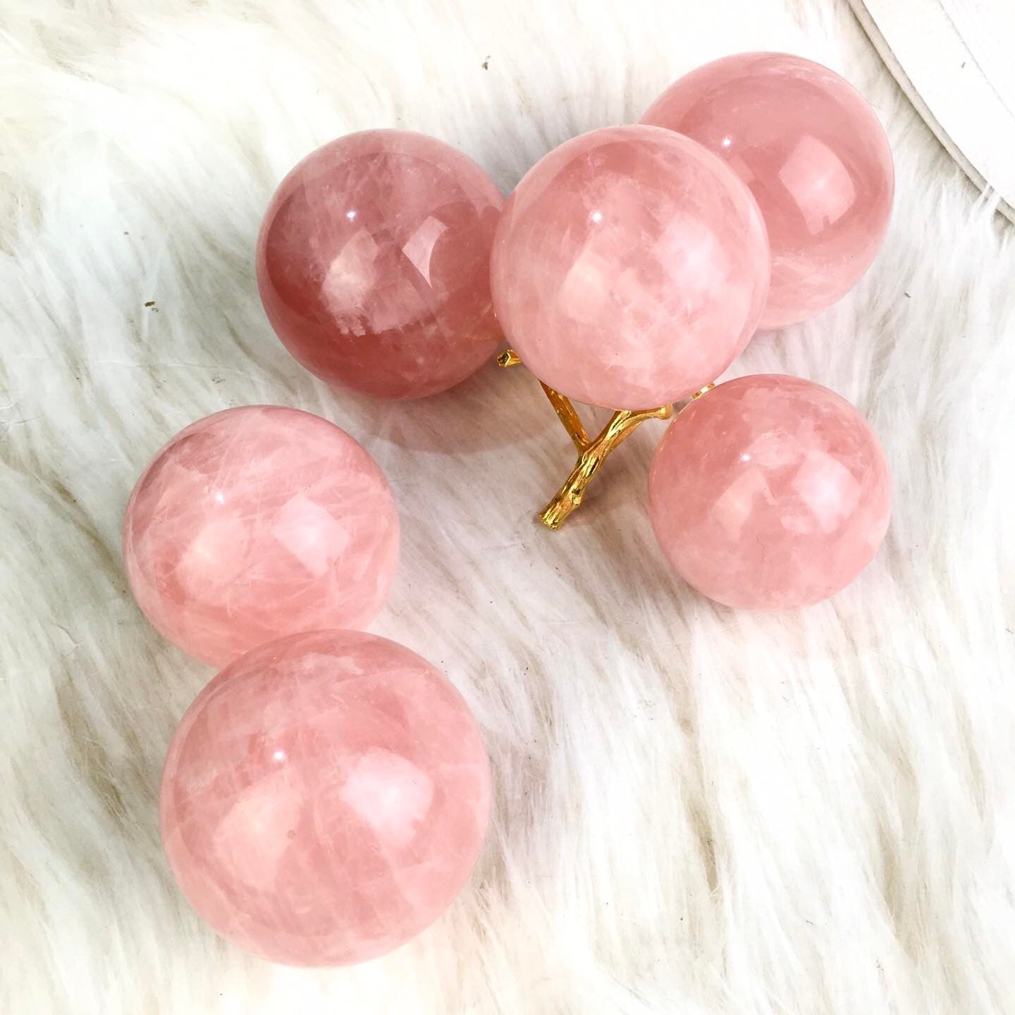 Natural Rose Quartz Sphere Crystal Hand Carved Starlight Crystal Ball Sphere carving for healing 1kg