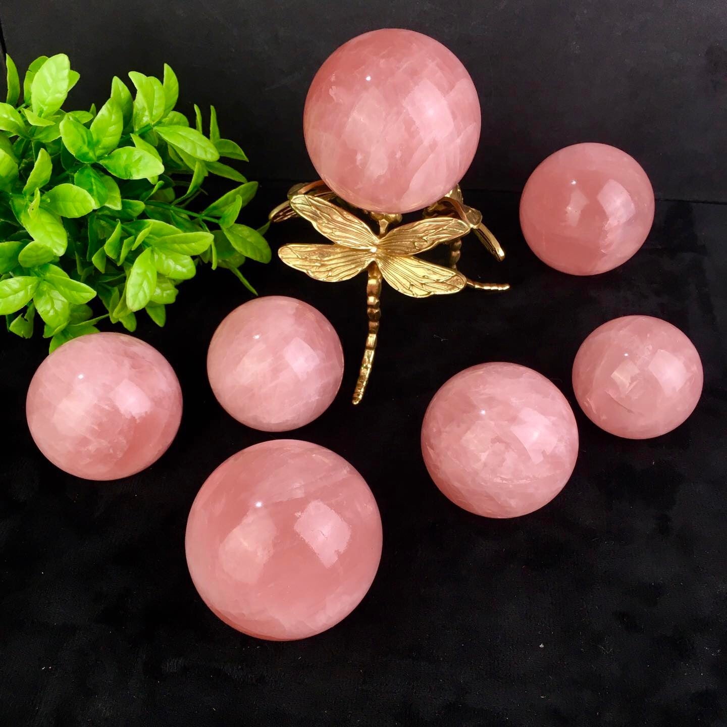 Natural Rose Quartz Sphere Crystal Hand Carved Starlight Crystal Ball Sphere carving for healing 1kg