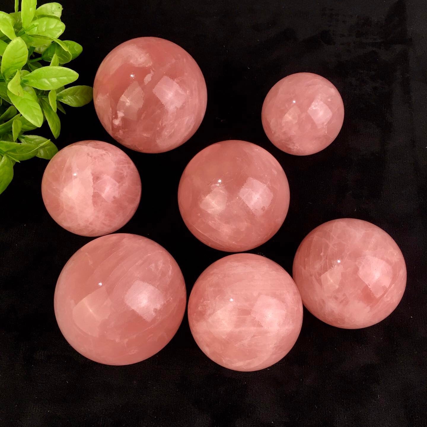 Natural Rose Quartz Sphere Crystal Hand Carved Starlight Crystal Ball Sphere carving for healing 1kg