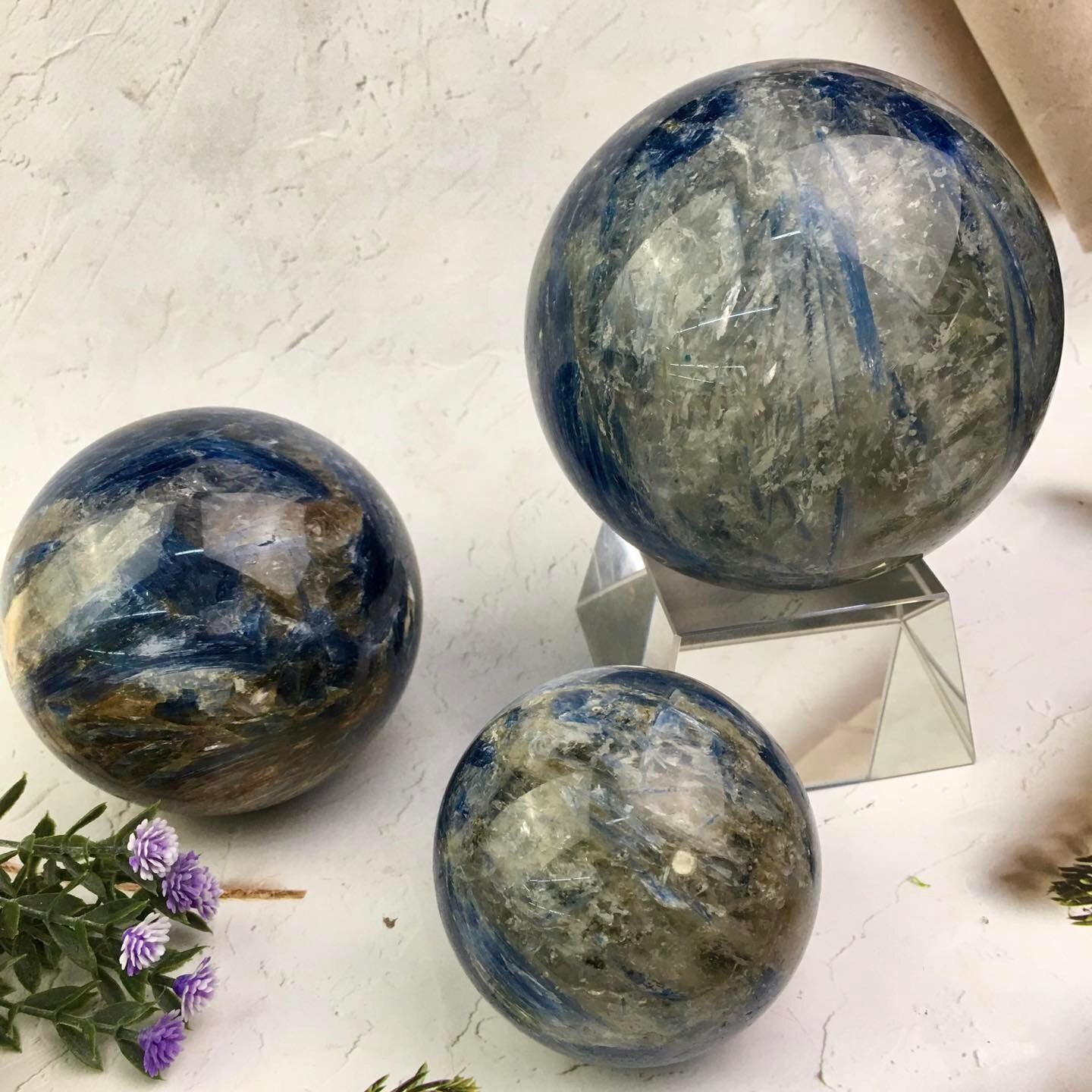 Wholesale Natural Healing kyanite sphere for decoration 1kg