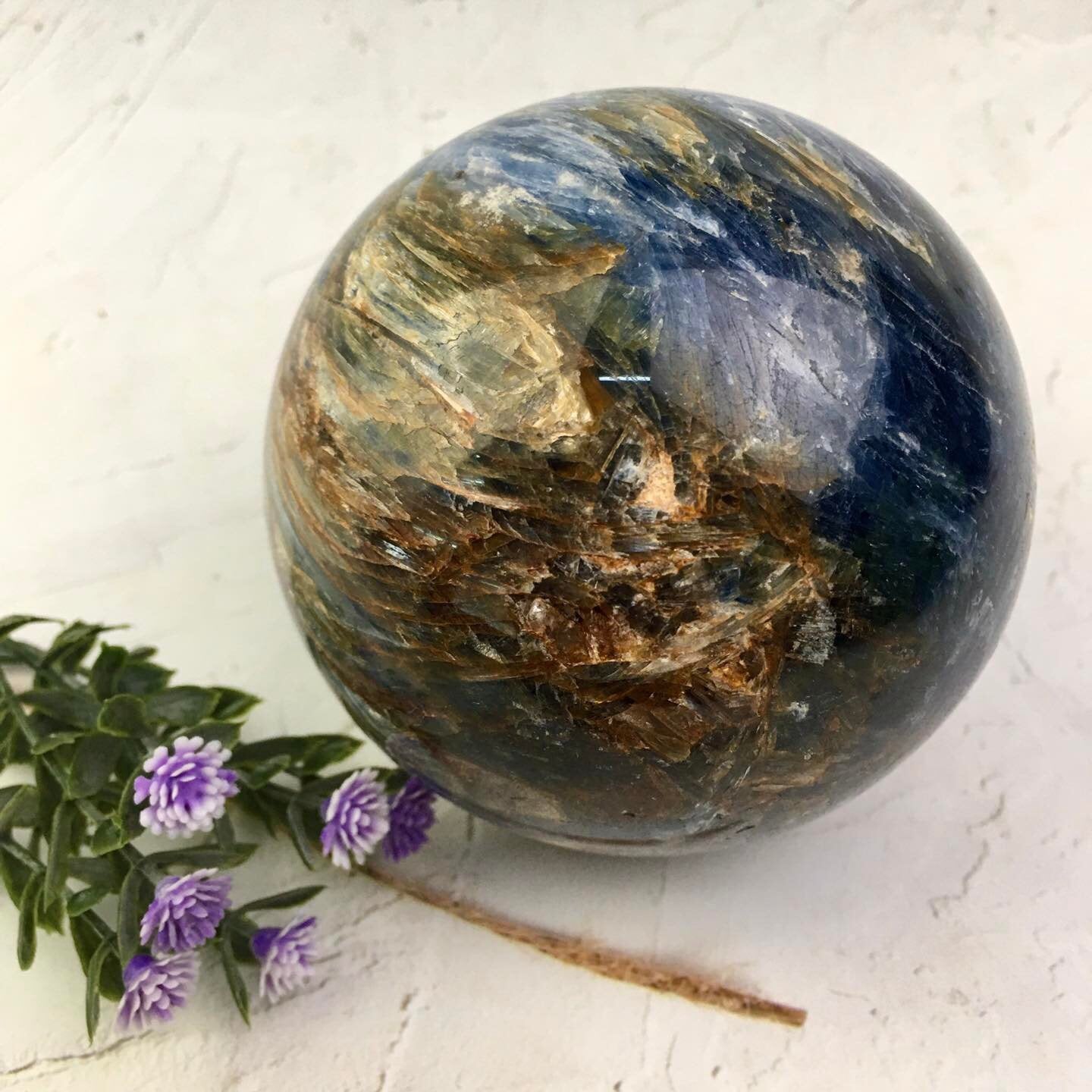 Wholesale Natural Healing kyanite sphere for decoration 1kg