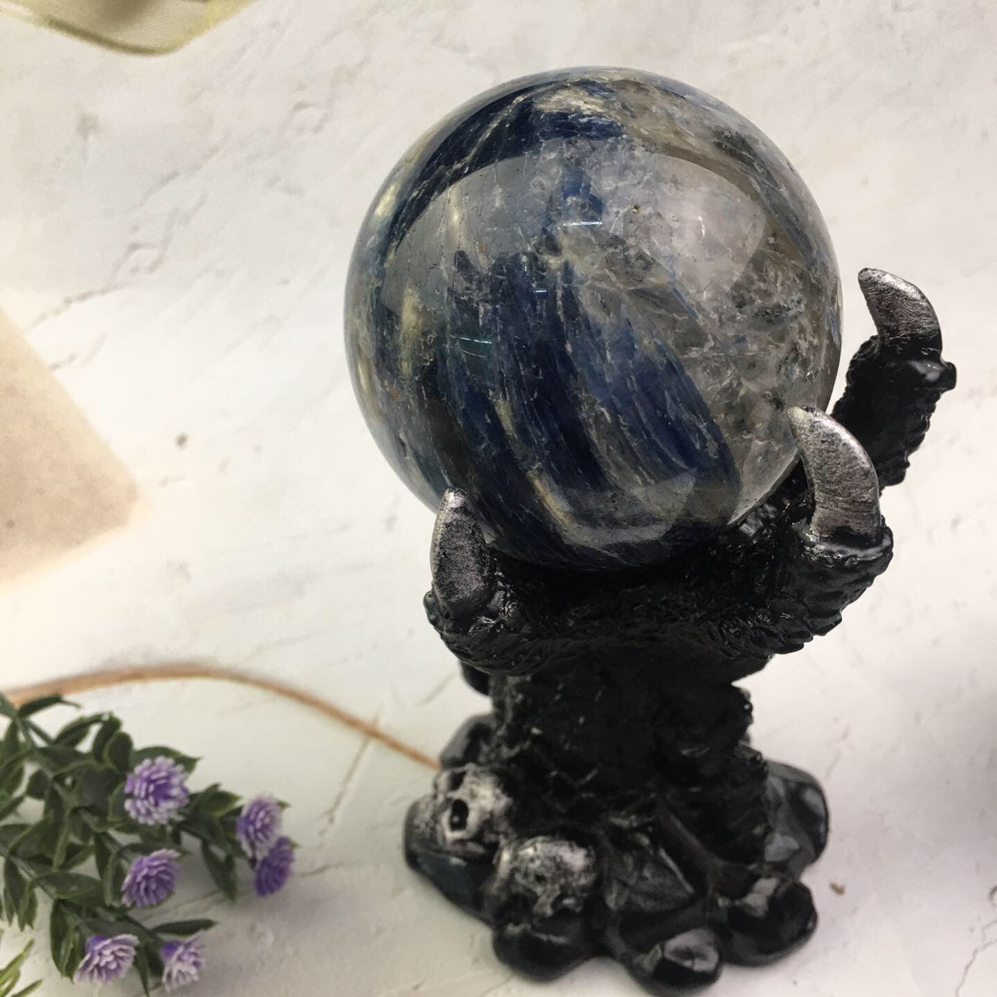 Wholesale Natural Healing kyanite sphere for decoration 1kg