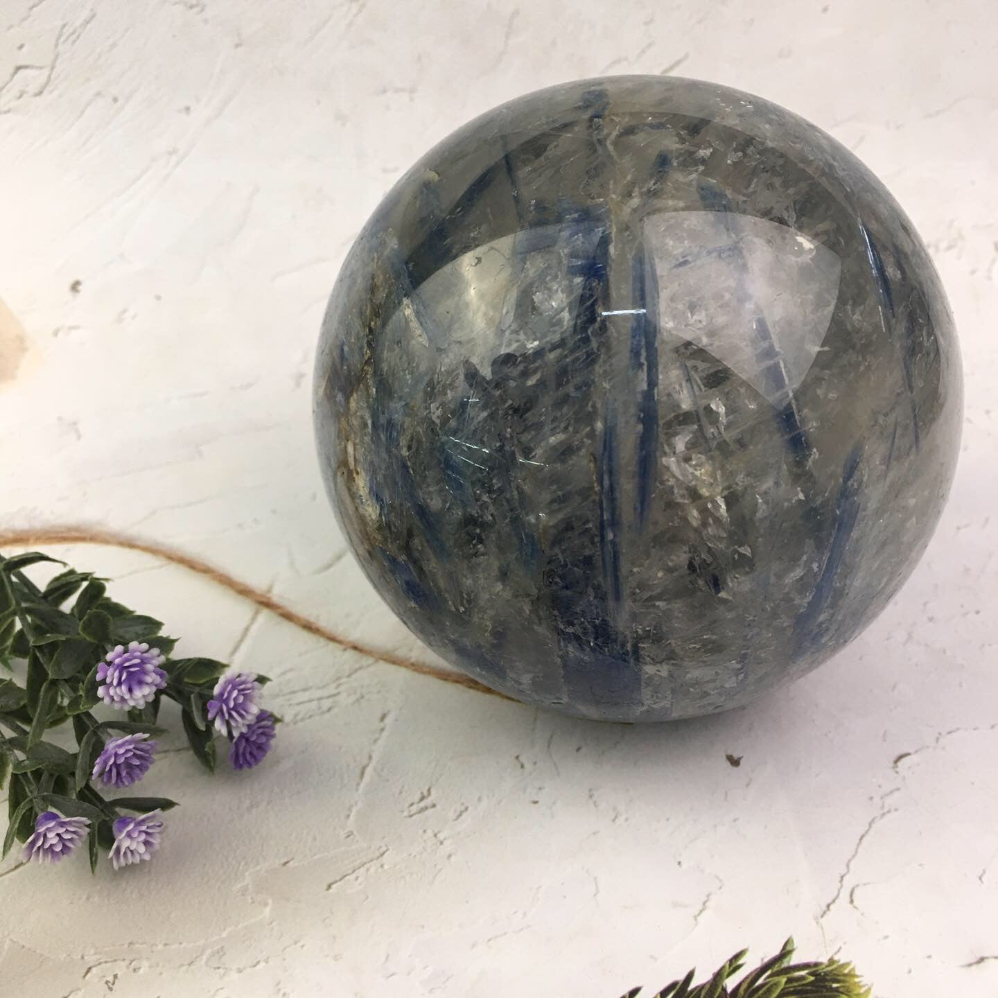 Wholesale Natural Healing kyanite sphere for decoration 1kg