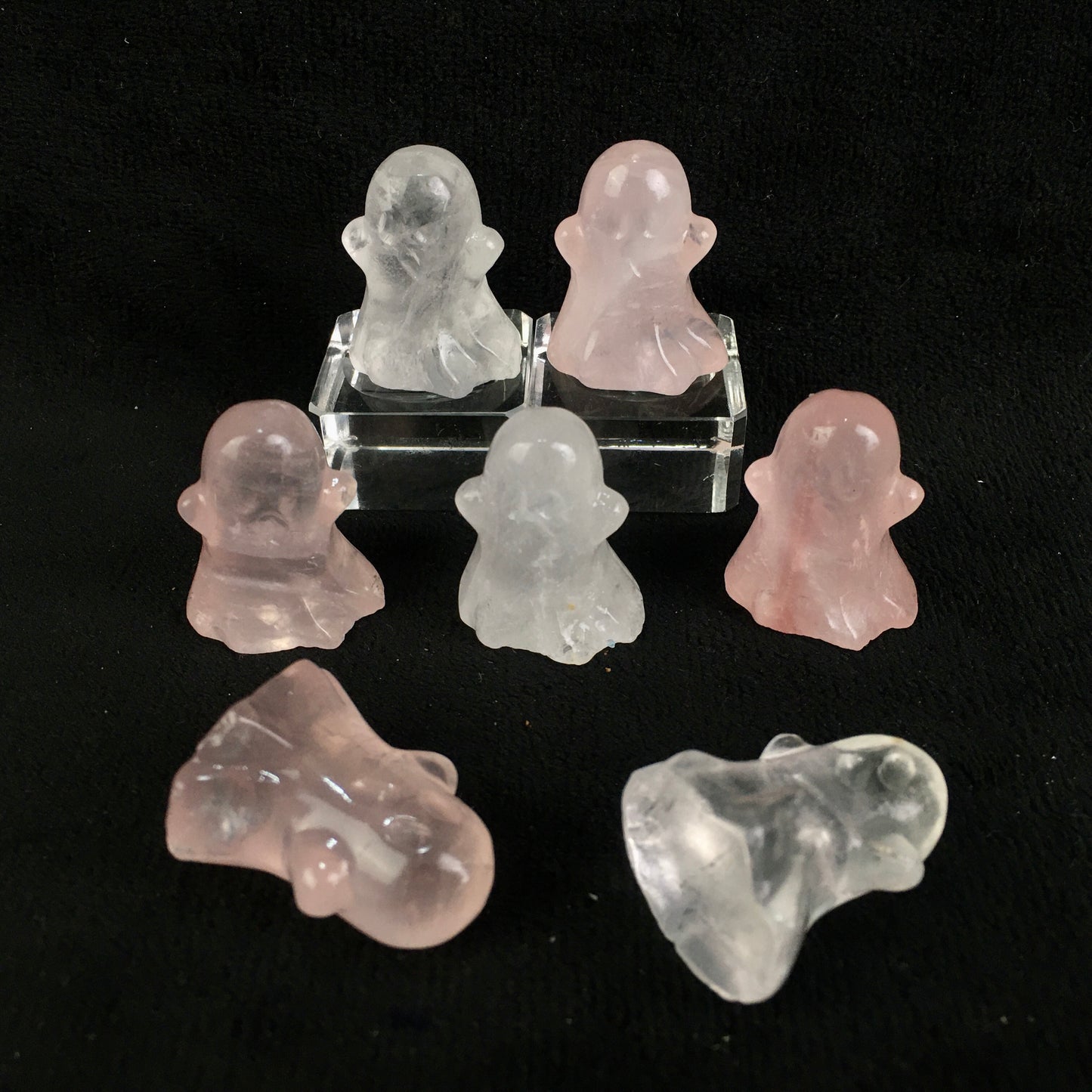 Wholesale Natural Healing Crystals Handmade Polished Ghost Crystal Carving for Souvenir