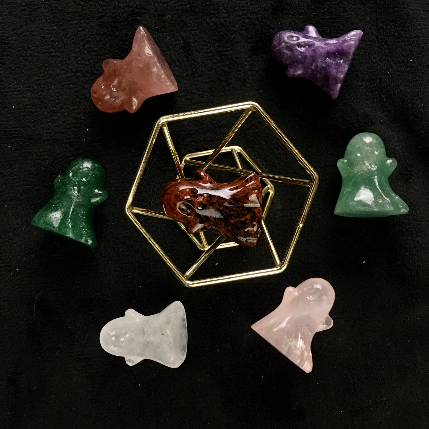 Wholesale Natural Healing Crystals Handmade Polished Ghost Crystal Carving for Souvenir