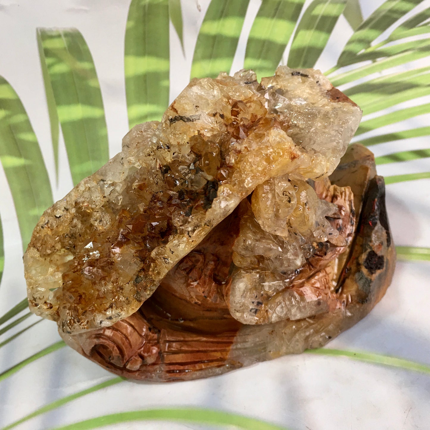 Wholesale high quality reiki natural crystal cluster dragon carving for decoraiotion