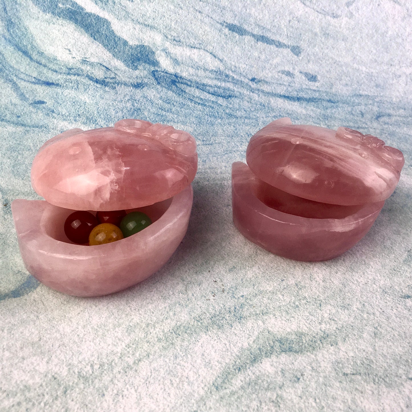 Wholesale natural quartz healing crystal cat bowl rose quartz crystal hello kitty bowl /storage box folk crafts