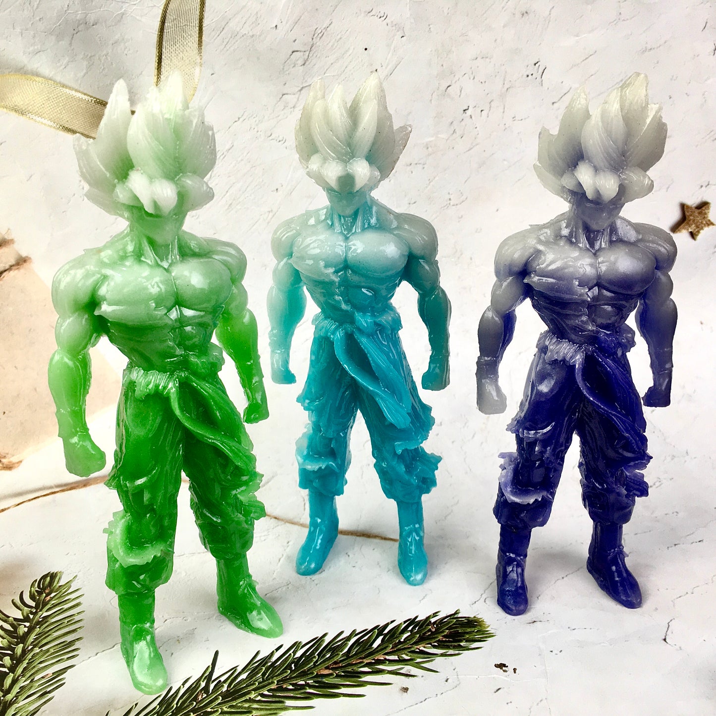 Wholesale crystal luminous High-quality Luminous Stone superman carving for gift