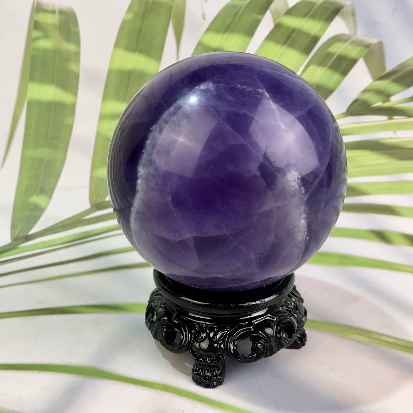 Wholesale Natural High Quality Purple Fluorite Crystal Sphere For Home Decoration 1kg