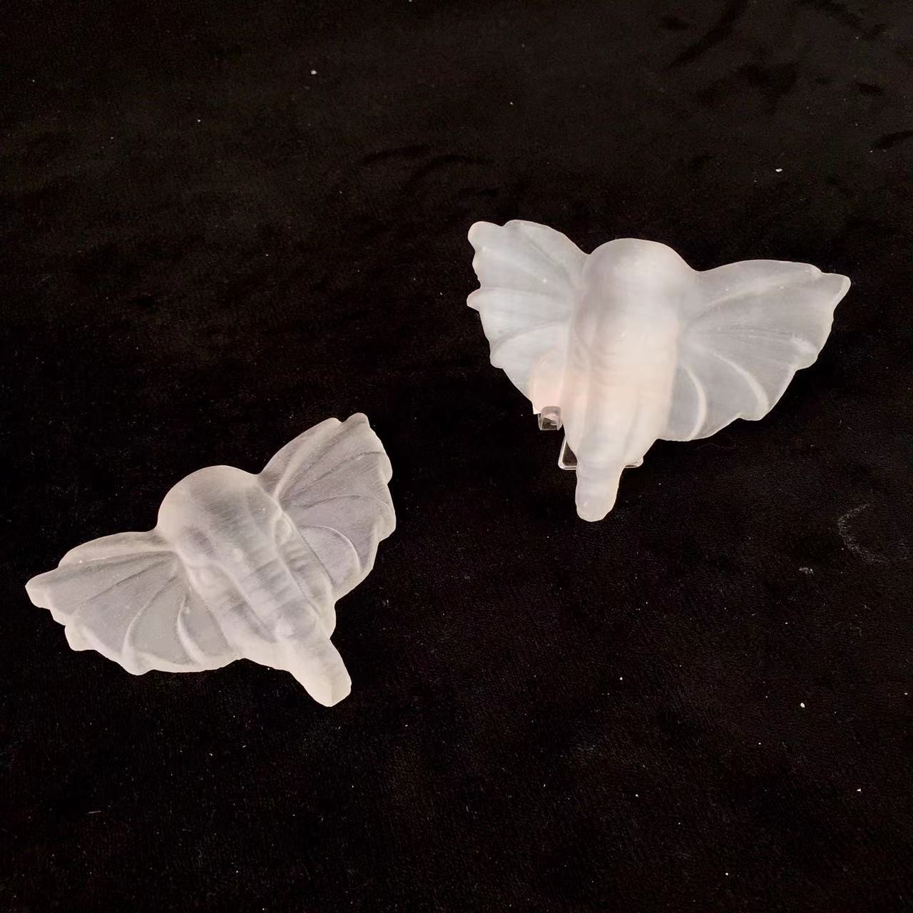 High quality wholesale Natural Crystal selenite Elephant trunk For Decoration