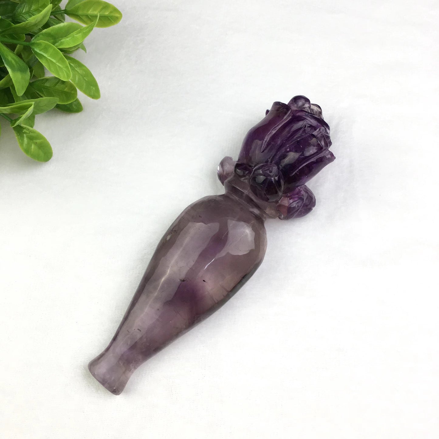 Wholesale natural truncheon amethyst fox rose and lion and rose quartz rose wand specimen amethyst wand and rose quartz wand raw stone feng shui quartz for decoraiotion