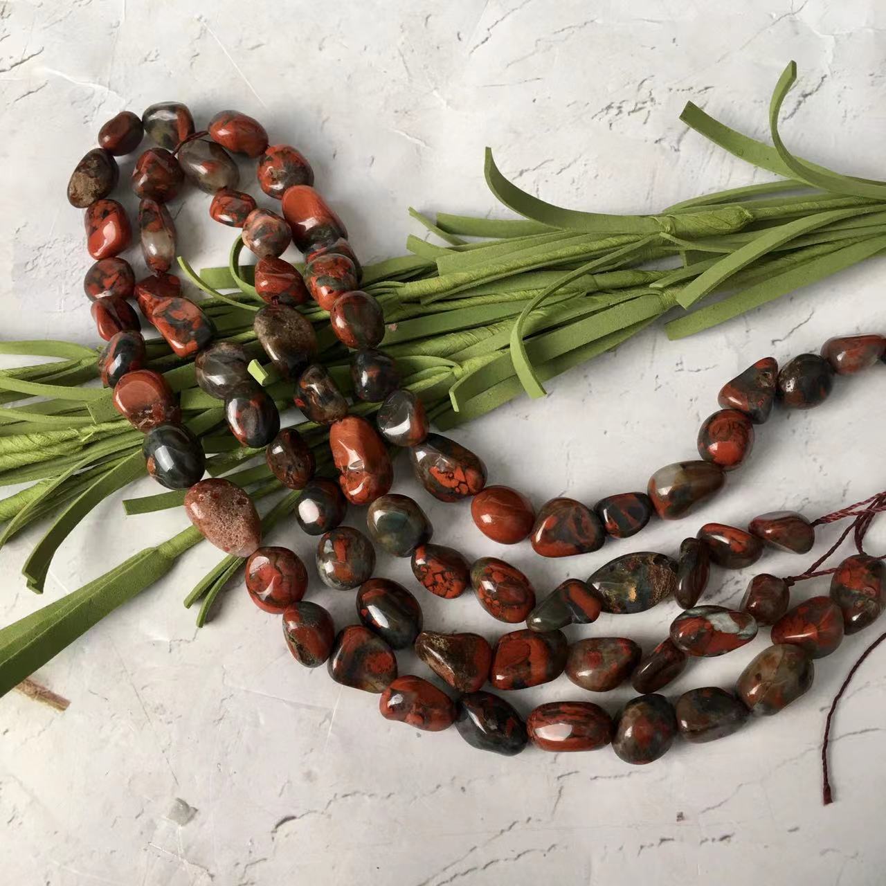 Wholesale Natural Smooth Gemstone Chip Loose Beads Jewelry Making