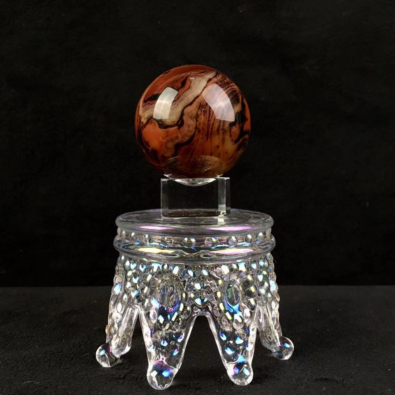 Wholesale high quality polished sardonyx agate sphere silk agate ball natural crystal quartz ball for souvenir 1kg