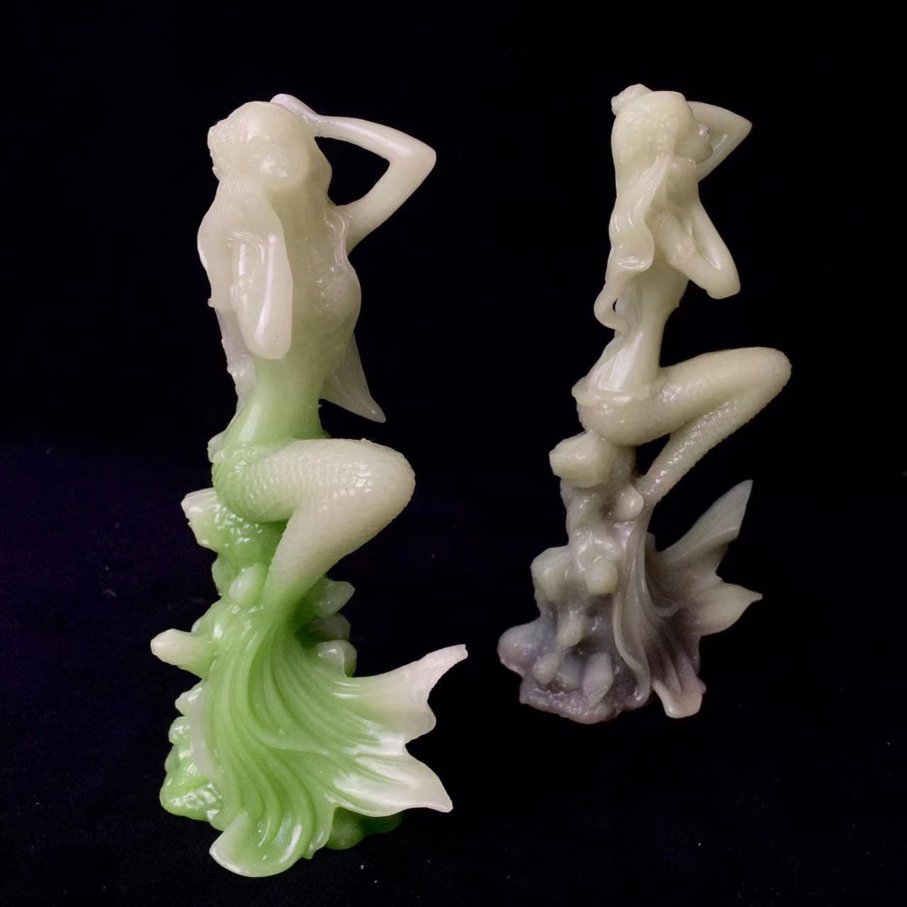 Wholesale Luminous Crystal Carving Mermaid For gift
