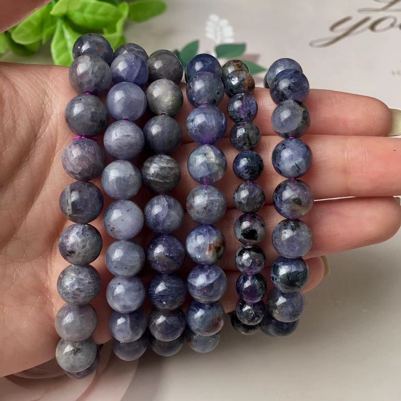 Wholesale Natural Tanzanite Stone7- 8mm Jewelry Charm A grade Tanzanite Bracelet For Women