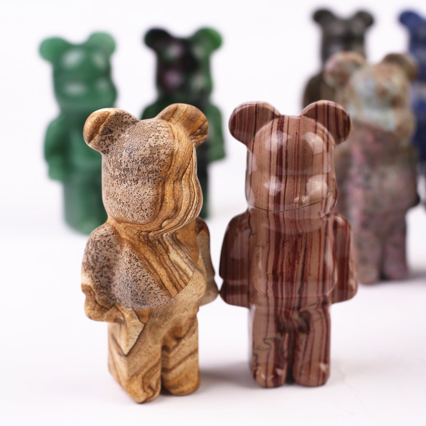 Wholesale high quality reiki natural Gloomy Bear carving for decoration