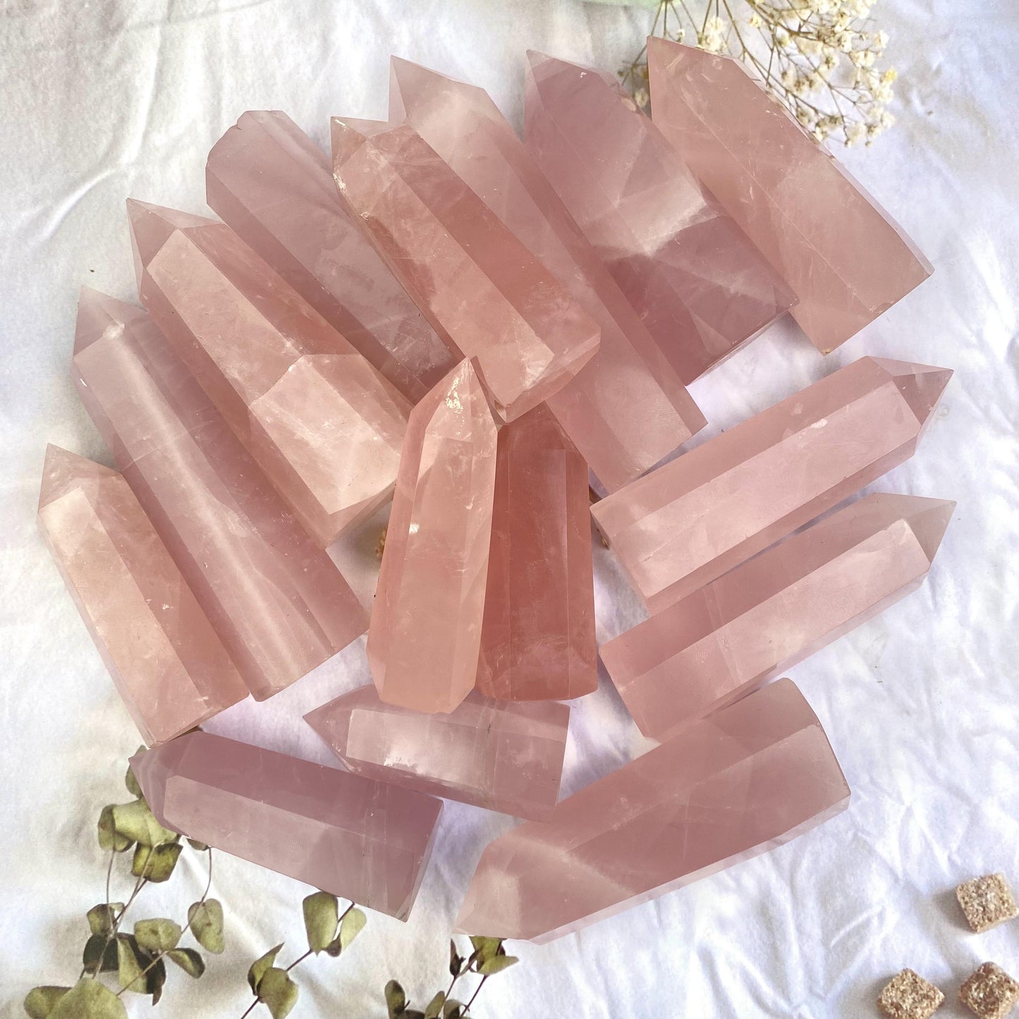 Wholesale Natural Crystals Healing Rose Quartz Tower For Decoration 1kg