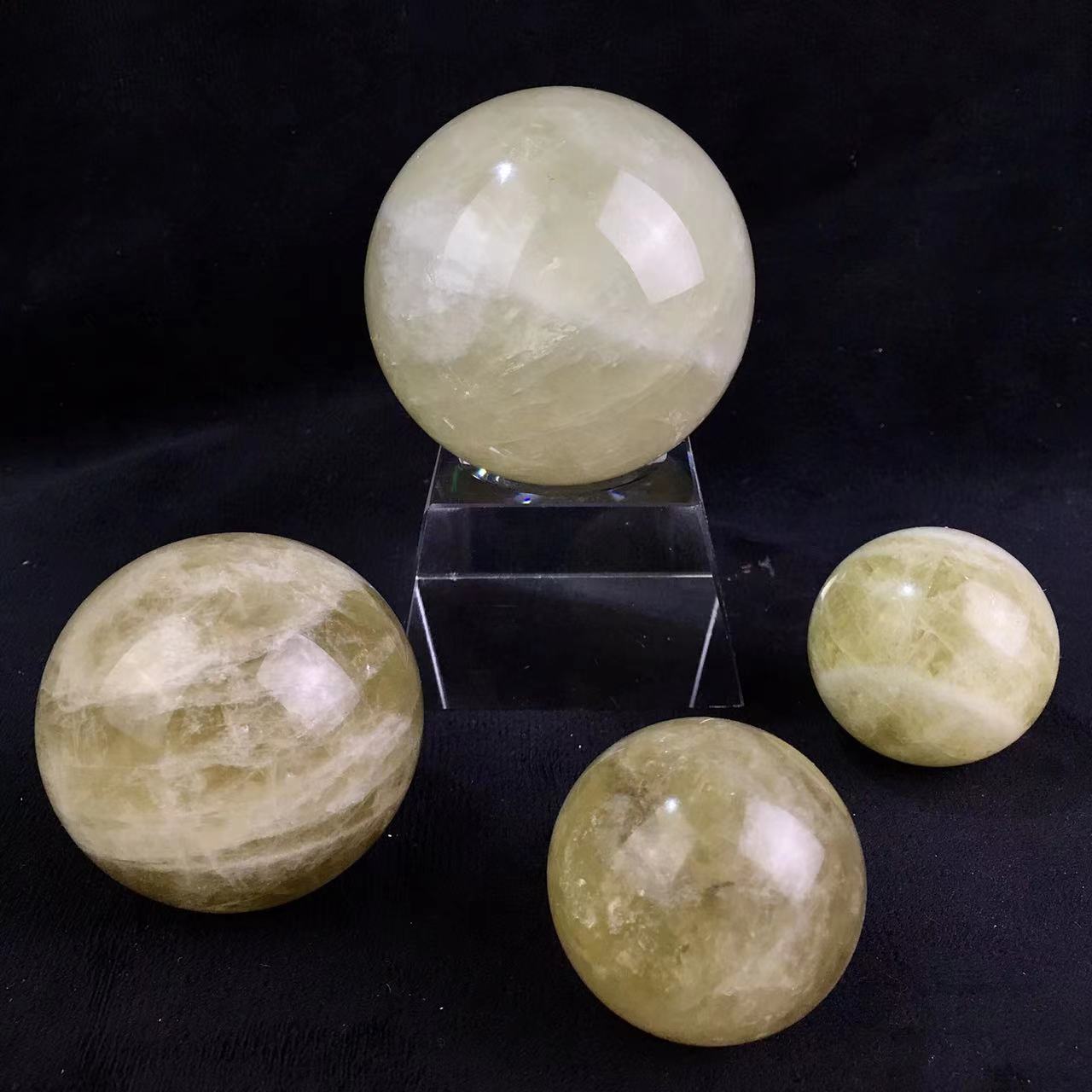 Wholesale natural citrine sphere quartz crystal sphere for decoraiotion 1kg