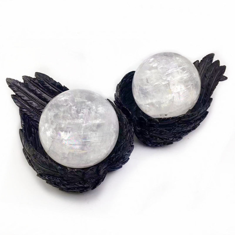 Wholesale Natural Crystal Clear Calcite Spheres for decoration 1kg