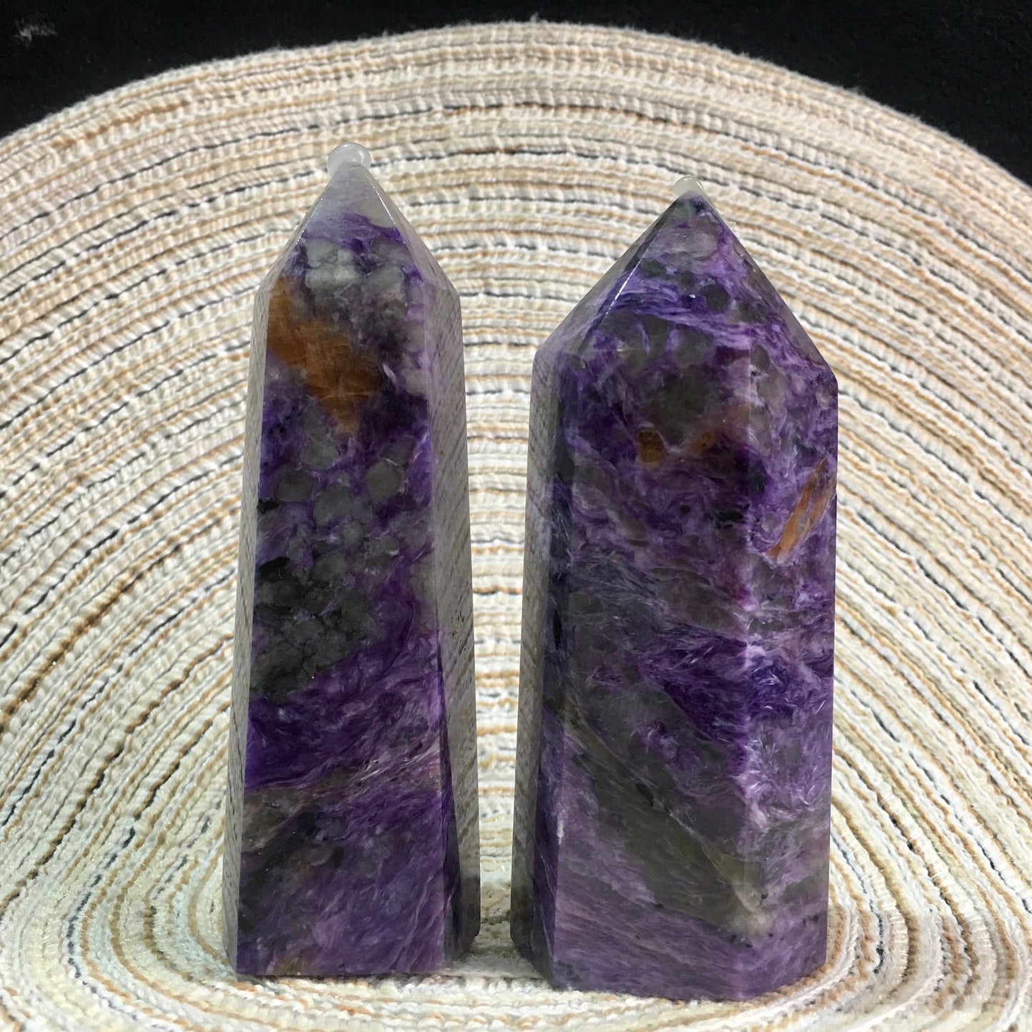 Wholesale Natural High Quality Charoite Crystal Tower For decoraiotion 1kg