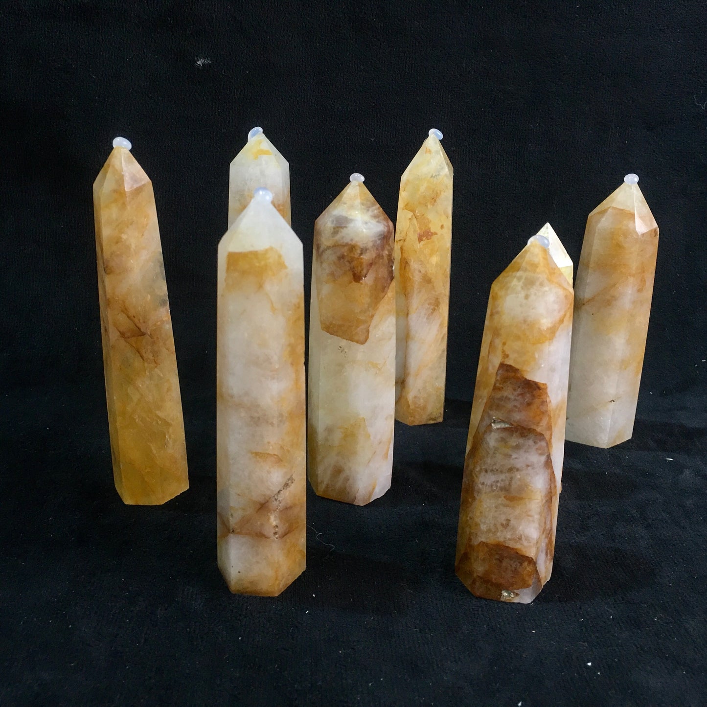 Wholesale natural crystals golden healer tower for decoration 1kg