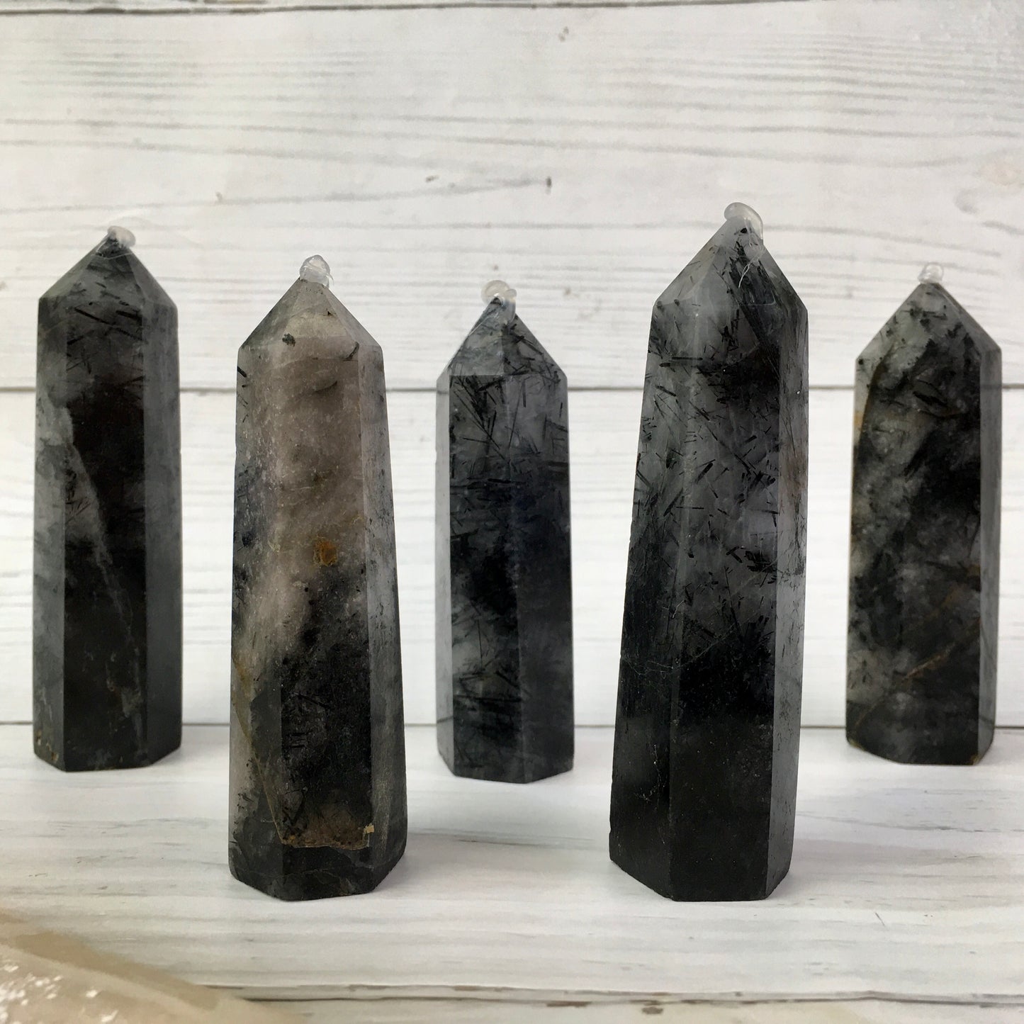 Wholesale High Quality Crystal Rutilated Quartz Black tower for Decoration 1kg