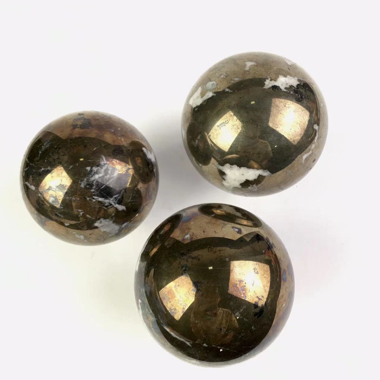 Wholesale Natural Quartz Crystals Healing Stones Pyrite Ball sphere Fengshui Sphere 1kg