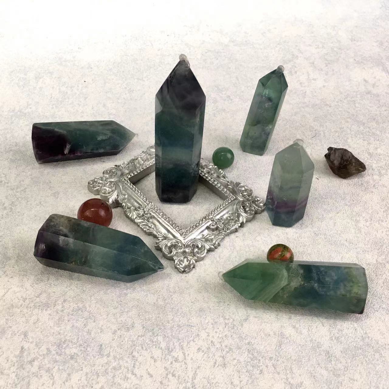 Wholesale Blue Fluorite Crystal Healing Quartz for decoraiotion 1kg