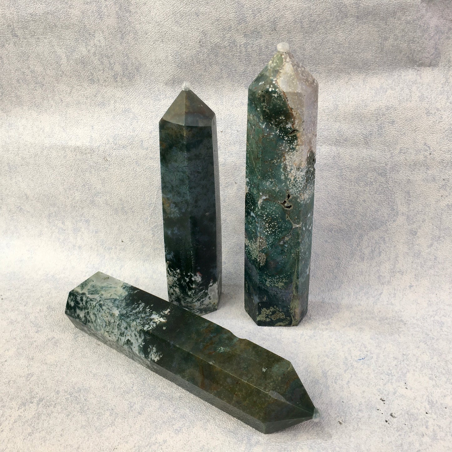 Wholesale natural ocean jasper tower for decoration 1kg