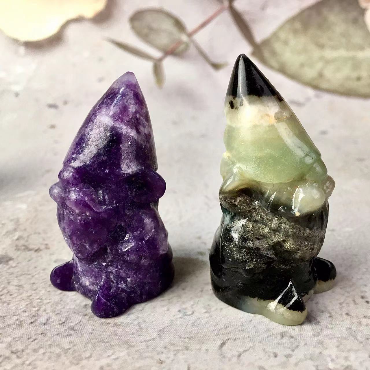 Natural Crystal Carving Dwarf Crystal Crafts Snow White Dwarfs Spiritual Healing Stone For Gift
