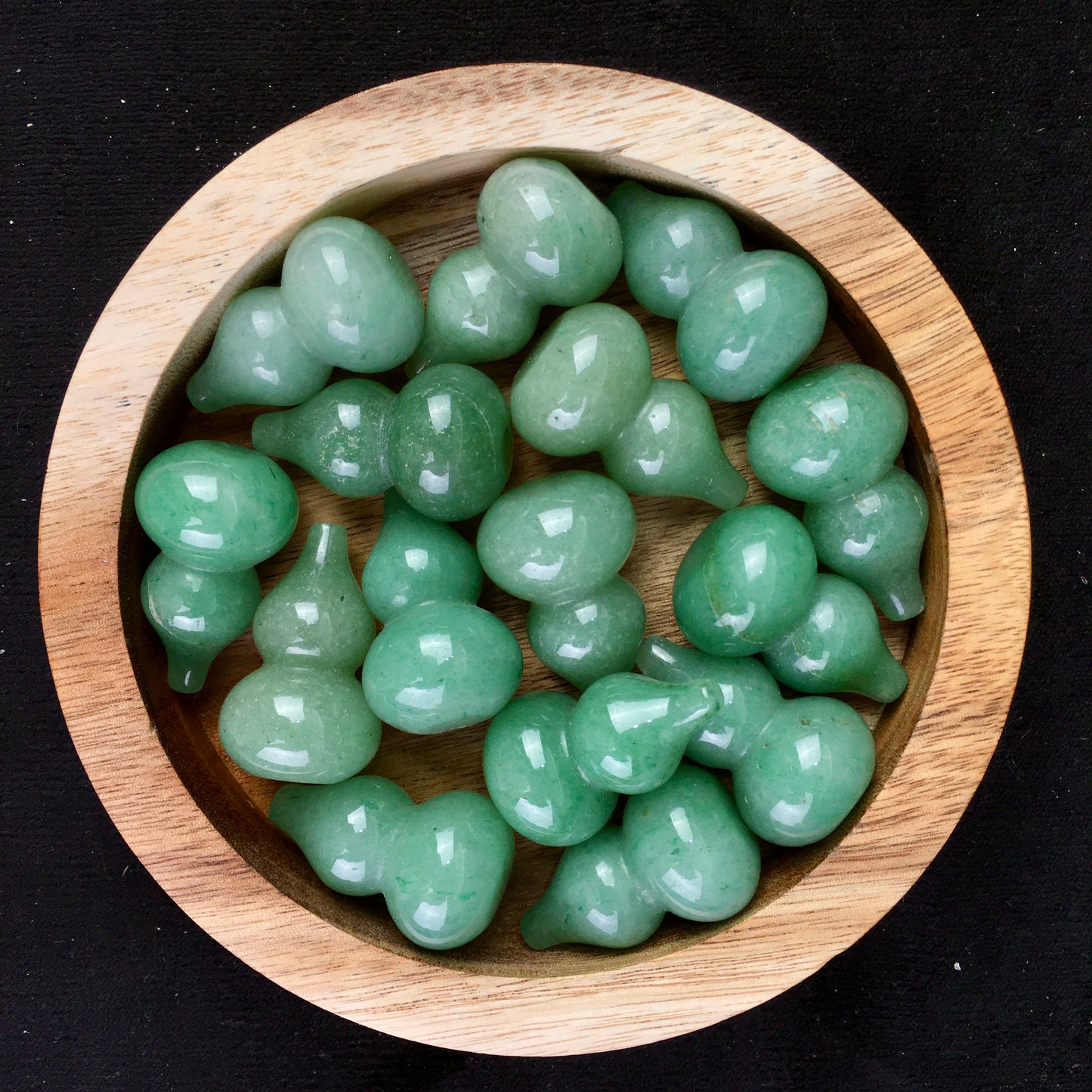 Wholesale high quality reiki natural crystal green aventurine gourd Love stone for decoraiotion