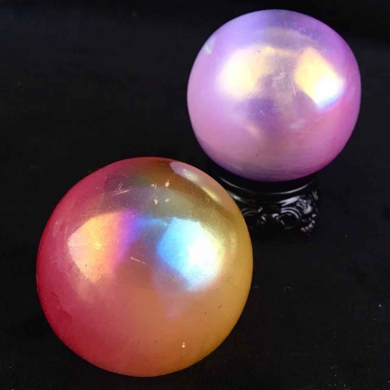 Wholesales high quality aura selenite ball sphere natural healing crystal sphere gemstone for home decoration