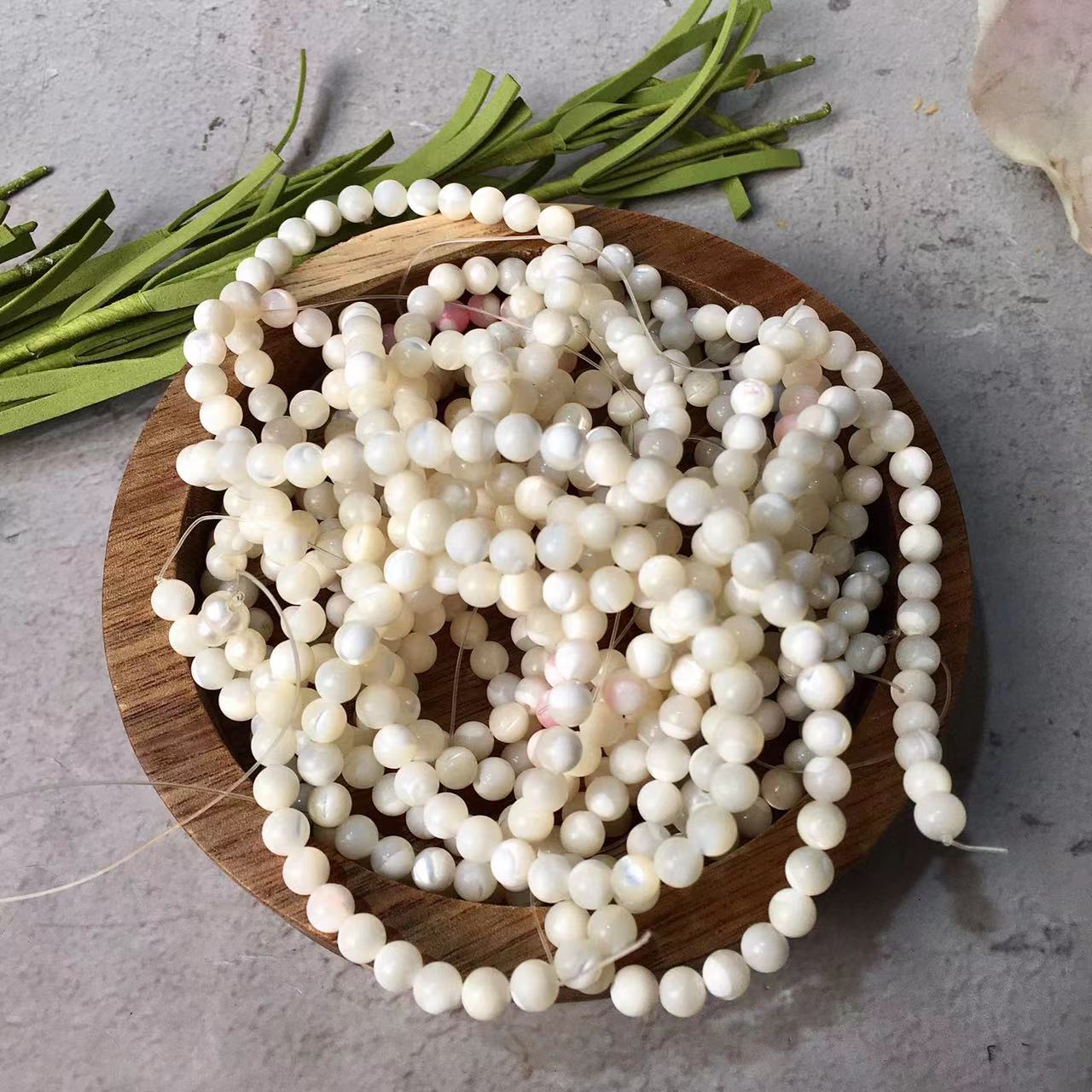 Natural pearl multi color round natural freshwater beads pearls jewelry5.6MM