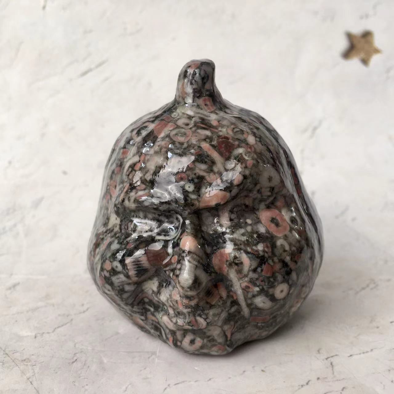 Multiple materials Natural Carved Crystal High Quality Pumpkin Face for Home Decoration