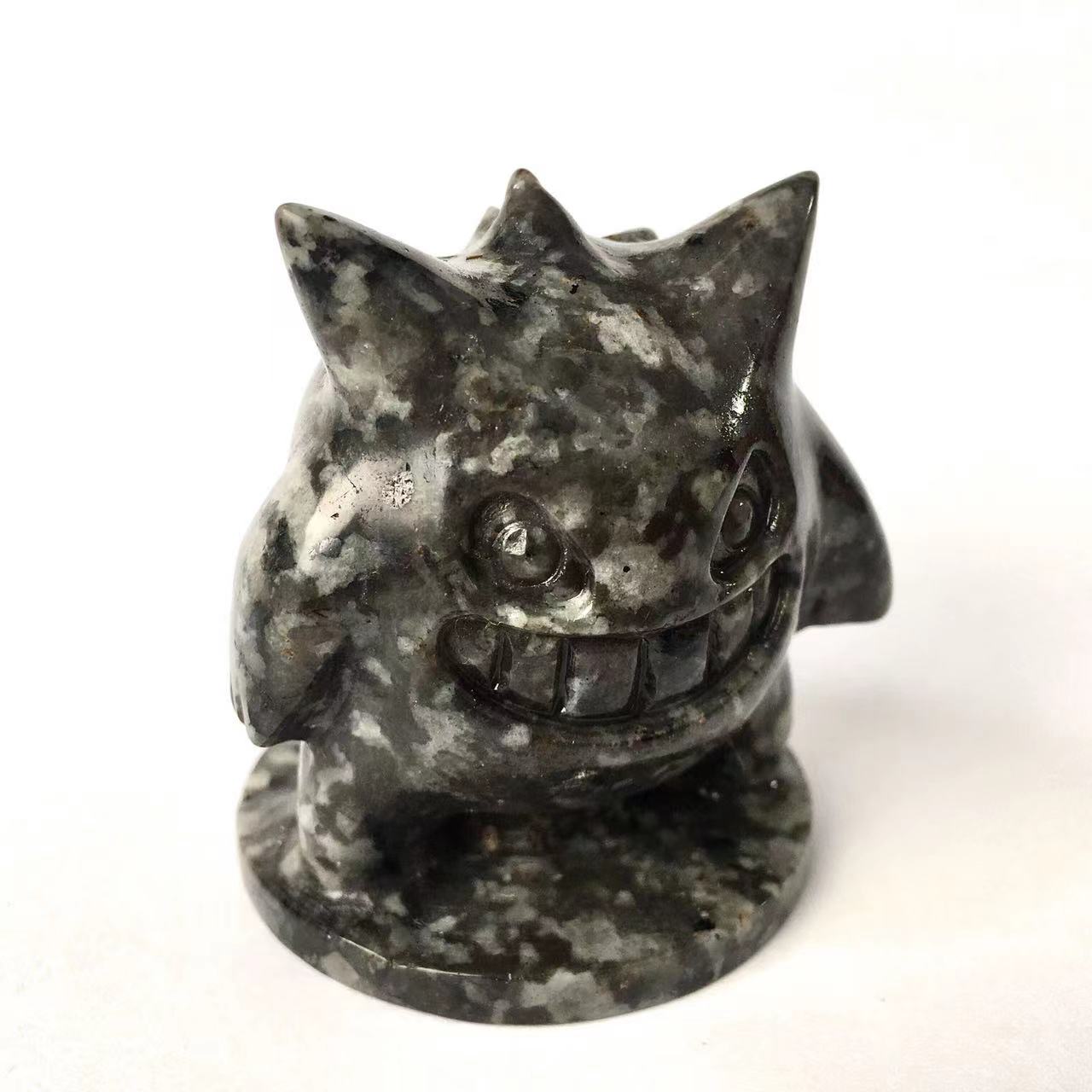 Natural crystal Gemstone Quartz Carving Gengar Yooperlite Healing For Gift Decoration