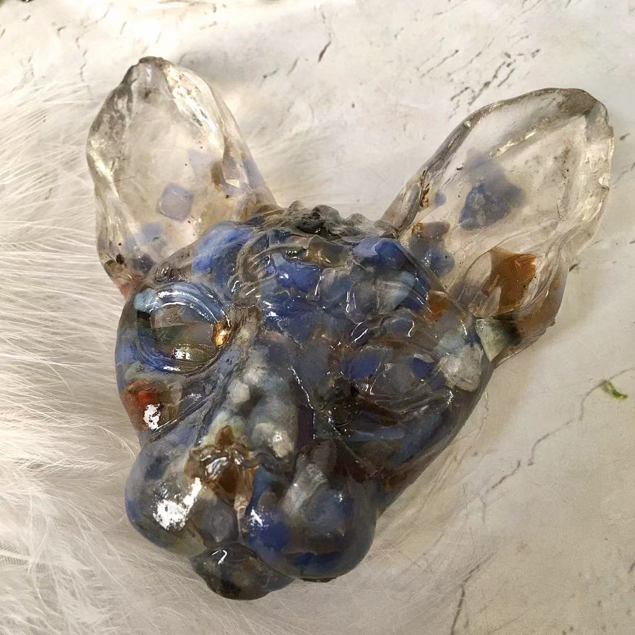 Resin Crafts Custom Egyptian Cat Head Ornaments Gifts