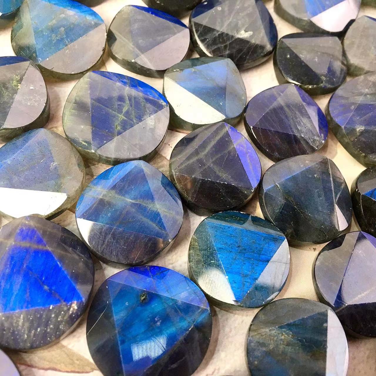 Natural crystal Lab round slice have good flash as pendant Crystal gemstone